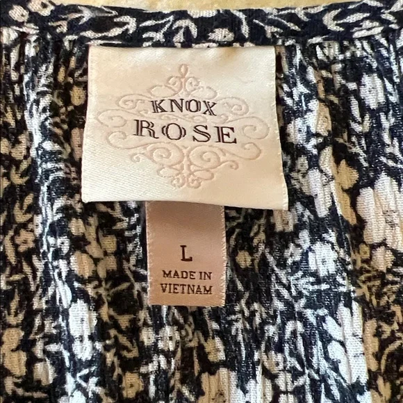 Knox Rose Floral Dress - Black and White - Picture 3 of 4